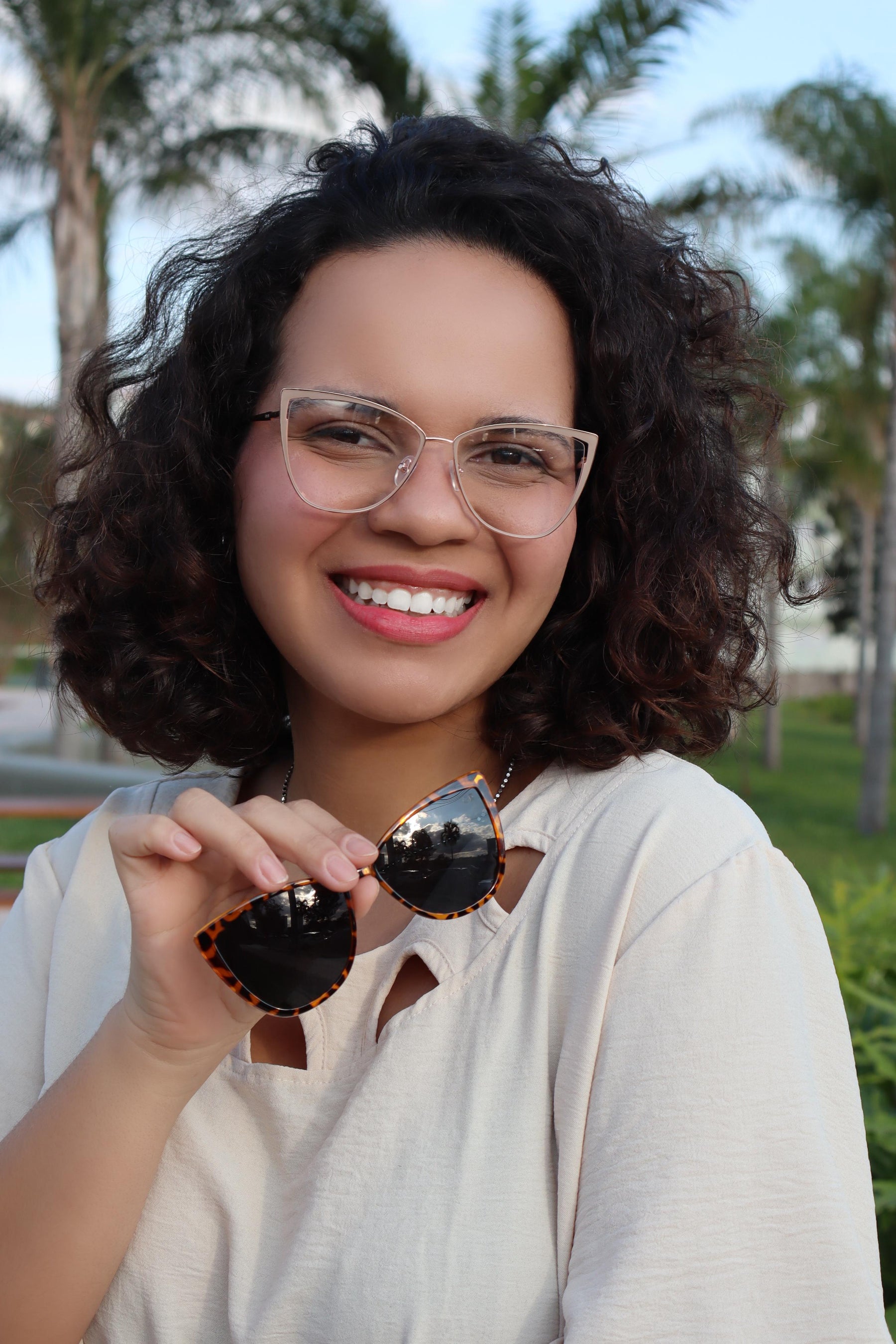 Óculos Onça Mix - 2 em 1 - Clip-on Unissex